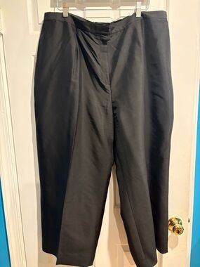 Lauren Ralph Lauren silk lined pants BLACK sz 22W